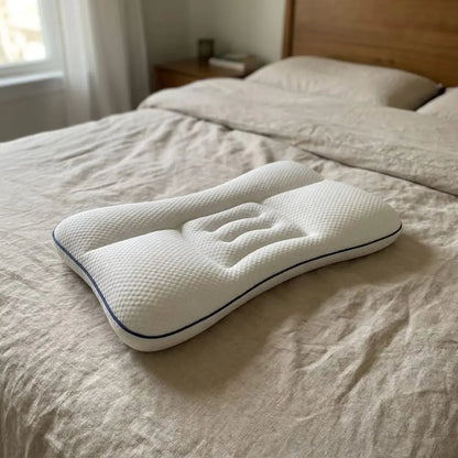 Almohada Nidito sobre la cama