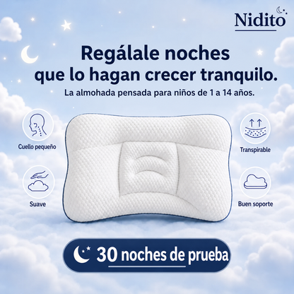 Almohada Nidito — noches que lo hacen crecer tranquilo